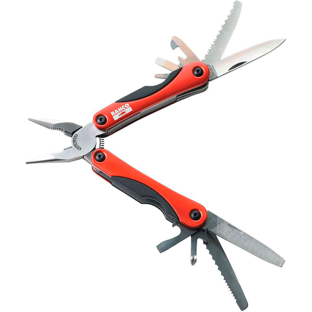 B3193001 Bahco Multitool with Nylon Pouch - 5.875 in. - Orange