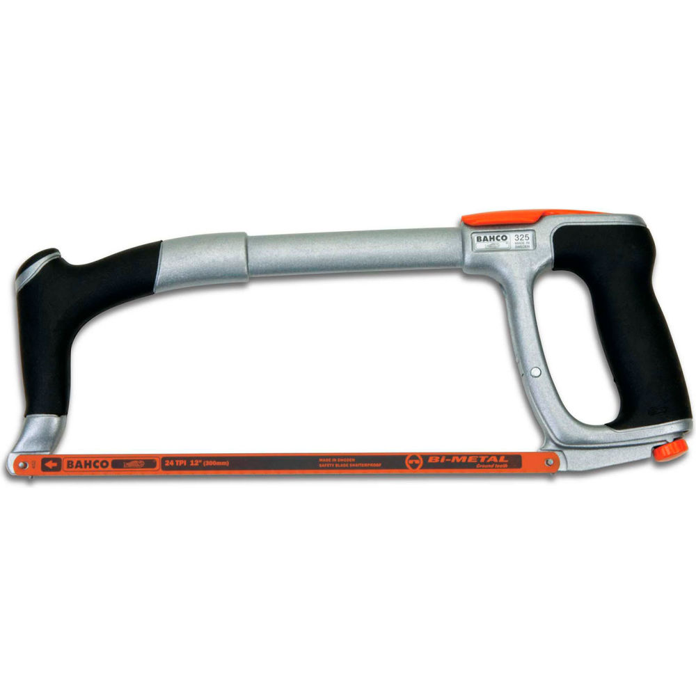 B3193051 Bahco ERGO Hacksaw Frame - 12 in. Blade Length - Gray Handle