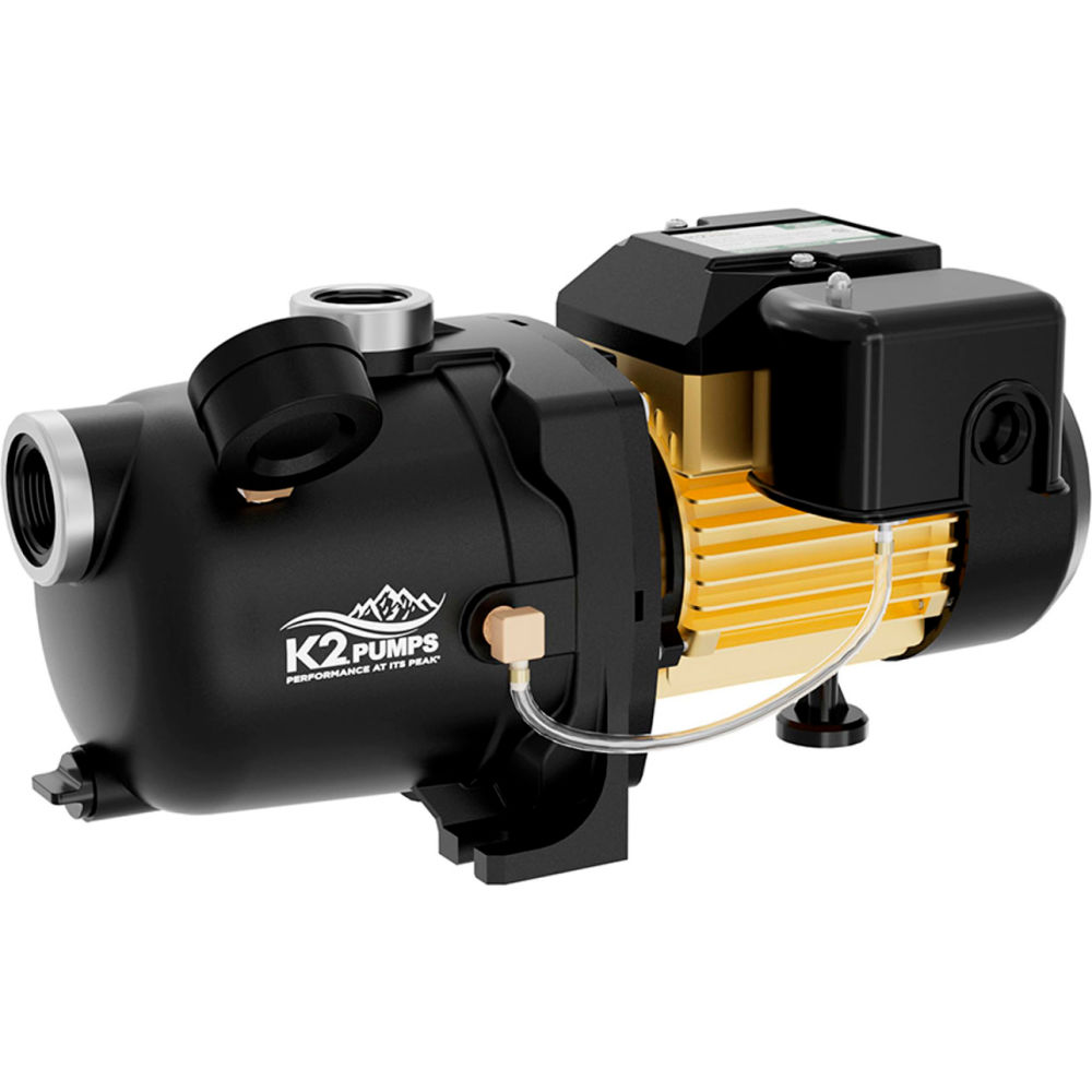 B3191285 K2 0.75 HP Thermoplastic Shallow Well Jet Pump - 9.2 M - Black