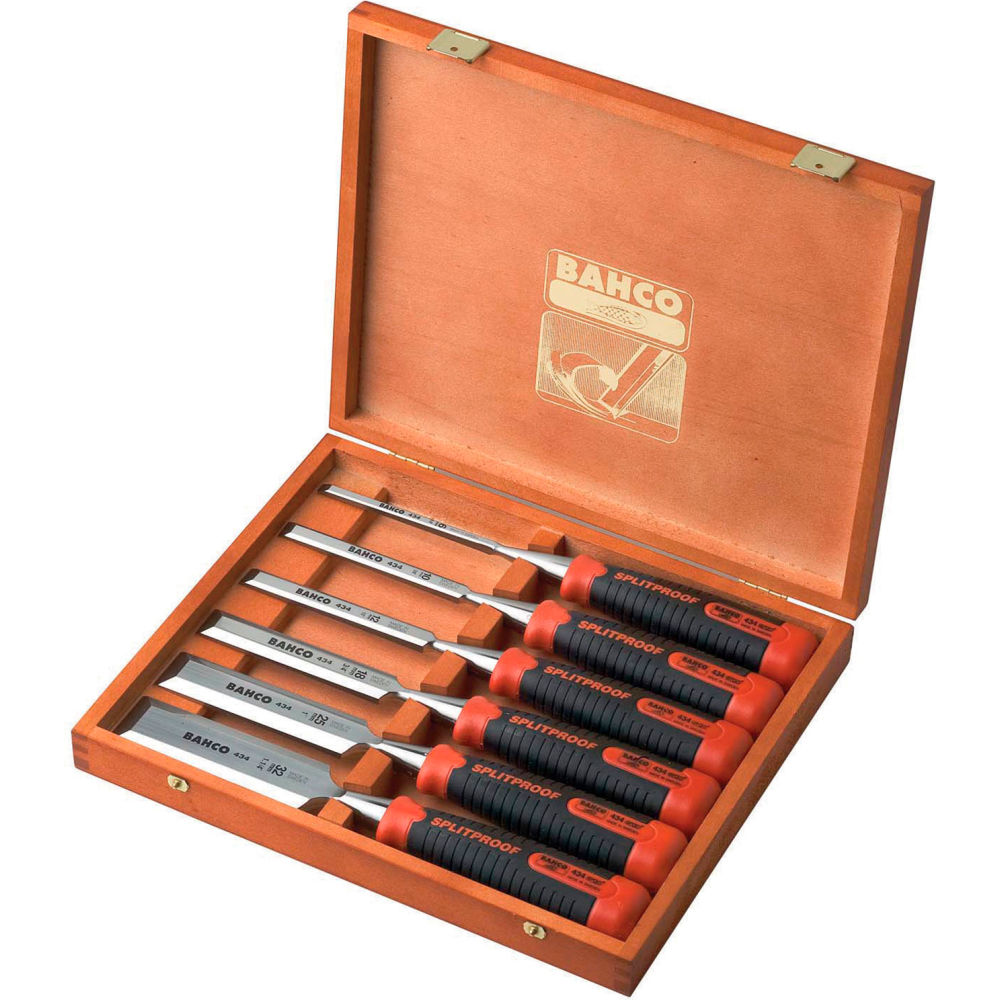 B3191397 Bahco ERGO Handled Chisel Set - 6 Piece