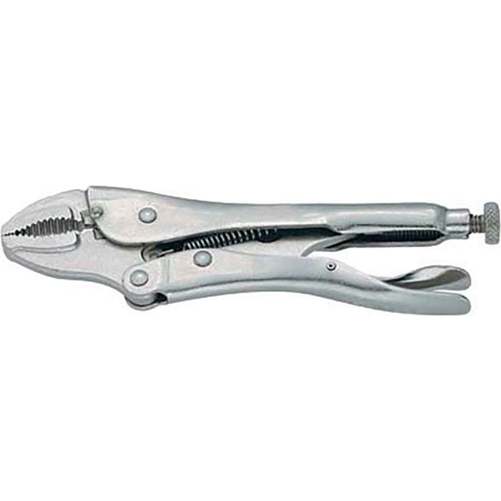 B3191152 10 in. Curved Jaw with Wire Cutter Locking Plier - Silver
