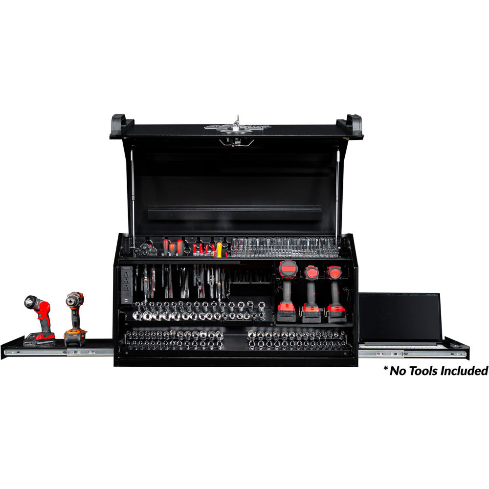 Extreme Tools 41 In. 11-Drawer 24 In. Deep Roller Cabinet With Self-Latching Drawers, Textured Black (PWS4124TXBK)