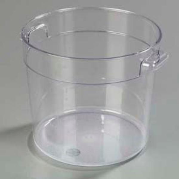 Picture of Carlisle Sanitary Maintenance B638128 Stopples Round Container - 8.562 x 7.781 in. - Clear