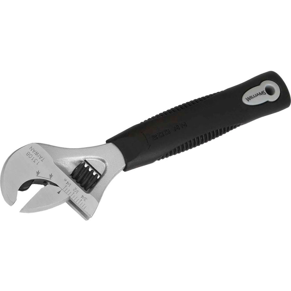 B3193069 Ratcheting Adjustable Wrench with Chrome - 8 in. Long