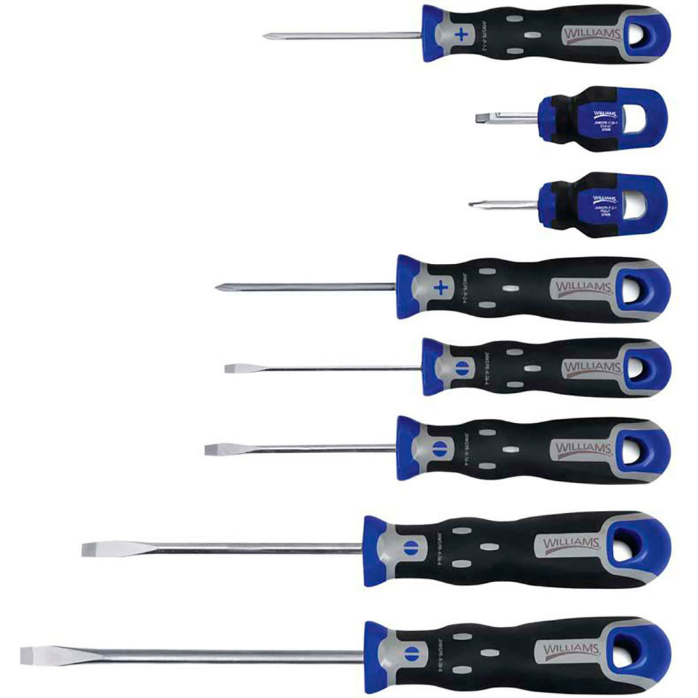 B3193243 Super Torque Combination Screwdriver Set - Black & Blue - 8 Piece
