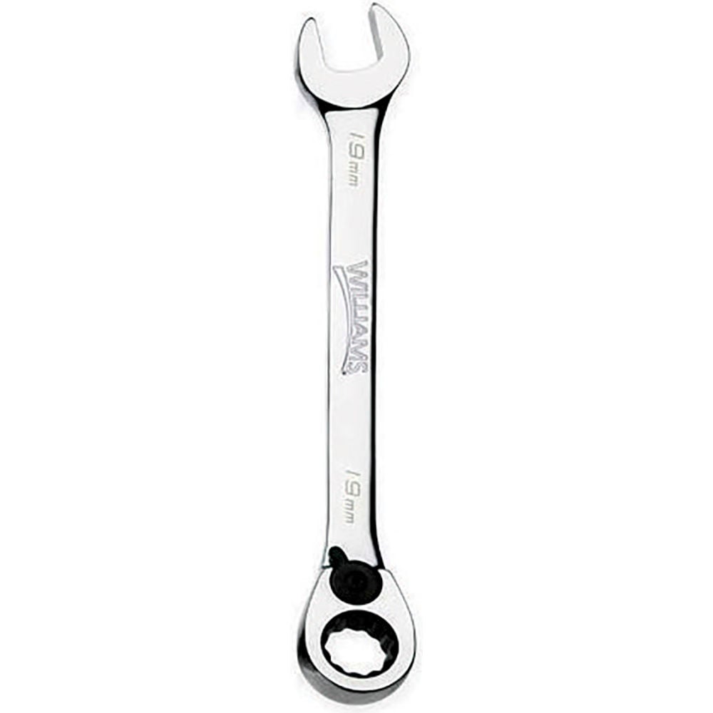 B3193738 17 mm 12-Point Reversible Ratchet Combination Wrench - Chrome