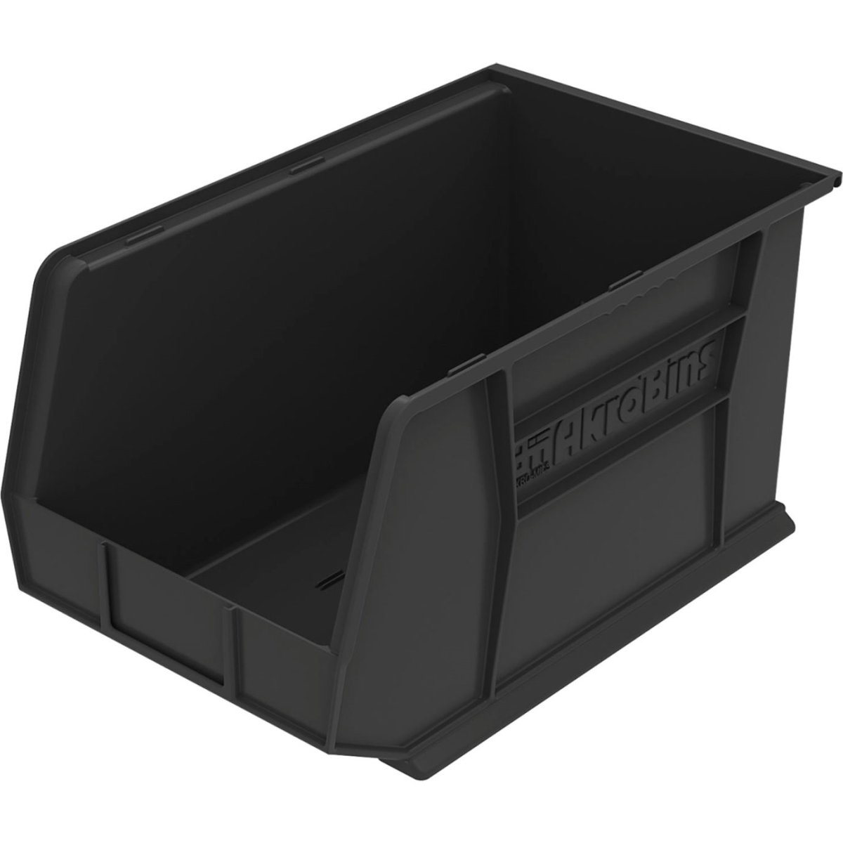 B3775195 AkroBin Plastic Storage Bin, Black - 18 x 11 x 10 in.
