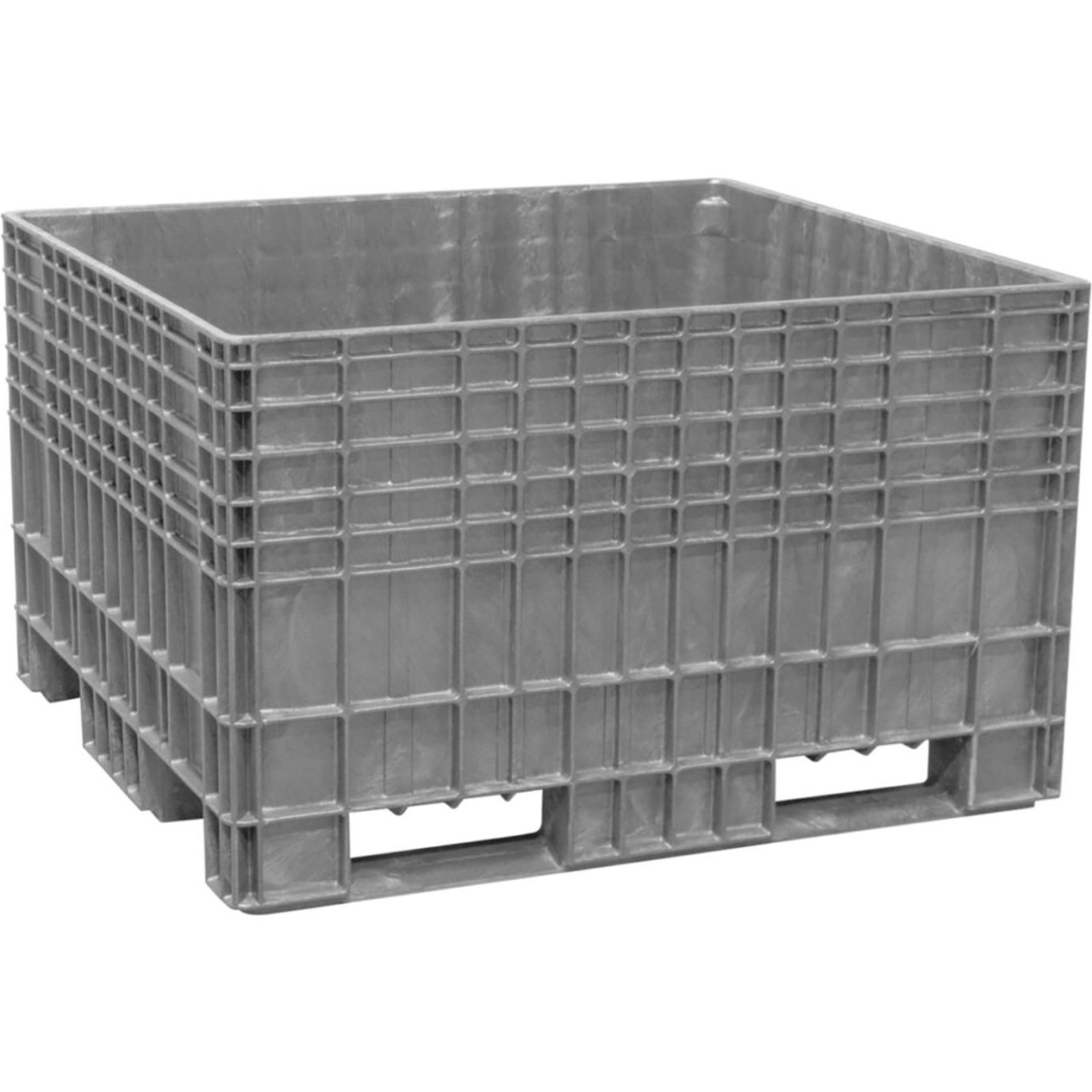 B3775268 700 lbs Stack Agricultural Container, Gray - 47.87 x 43.81 x 29.37 in.