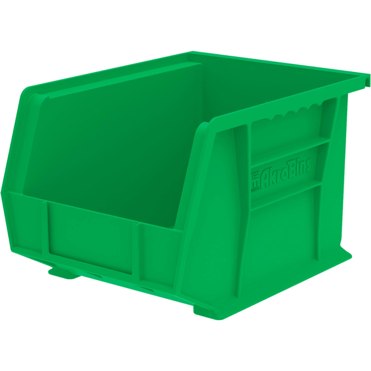 B3775218 AkroBin Plastic Storage Bin, Green - 10.87 x 8.12 x 7 in.