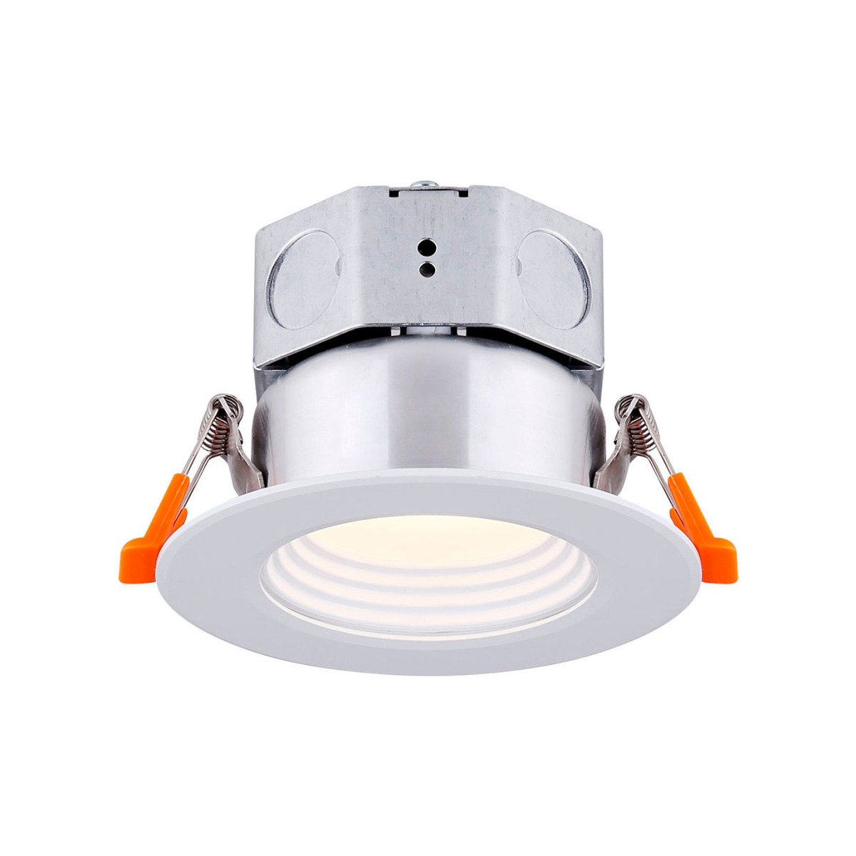 B2679396 3 in. Round LED Baffle Recess Down Light with 6W 120V 3000K, White