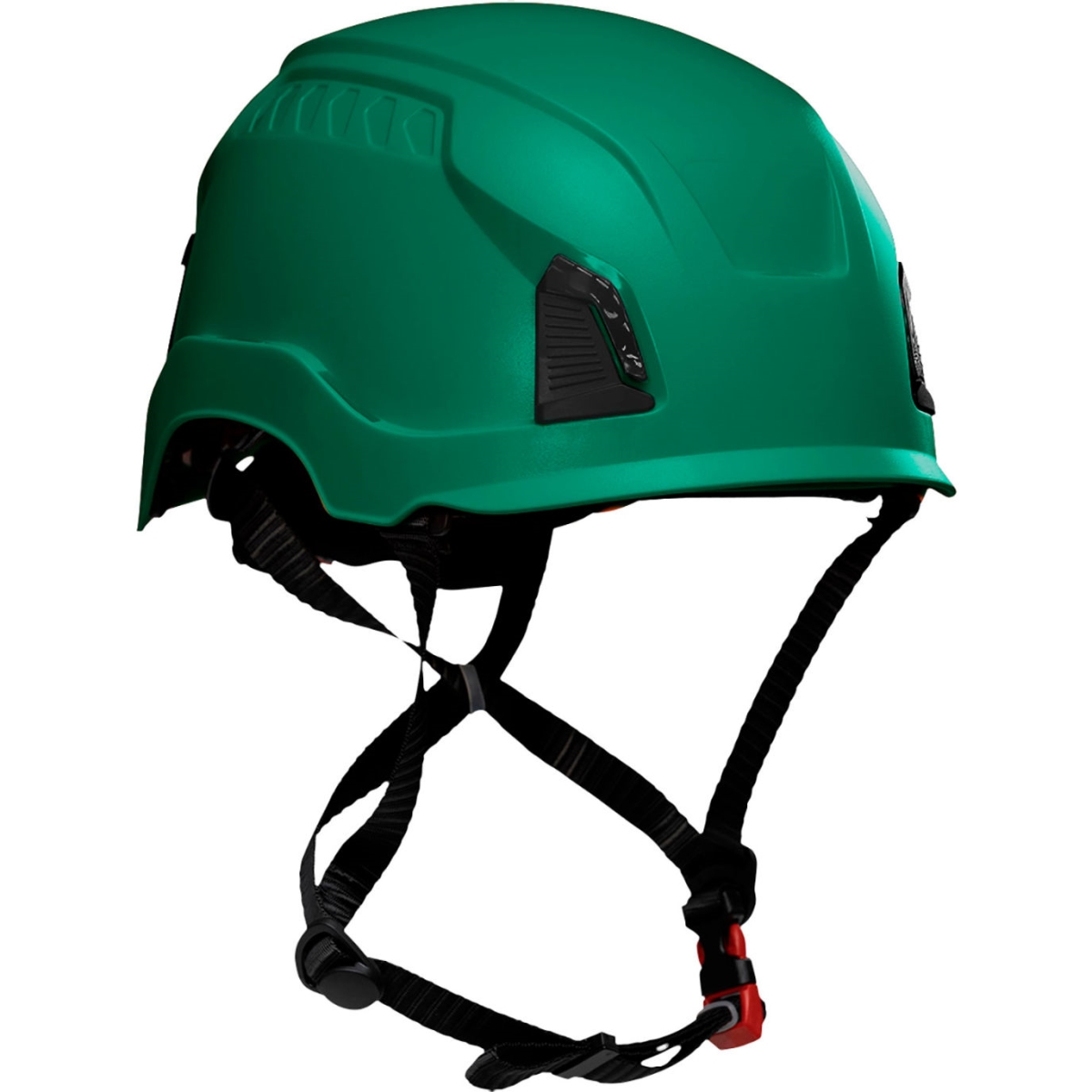 B3186939 Traverse Industrial Climbing Helmet with 4-Point Chin Strap Non-Vented Type 1 - Dark Green