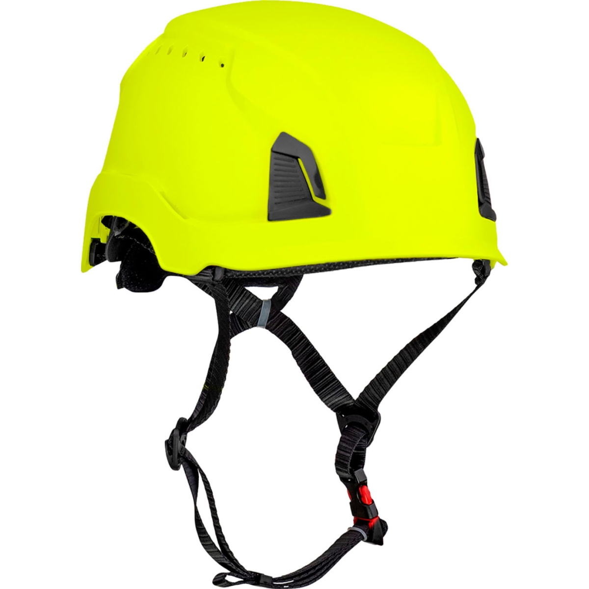 B3186921 Traverse Industrial Climbing Helmet with 4-Point Chin Strap Vented Type 1 - Hi-Vis Yellow