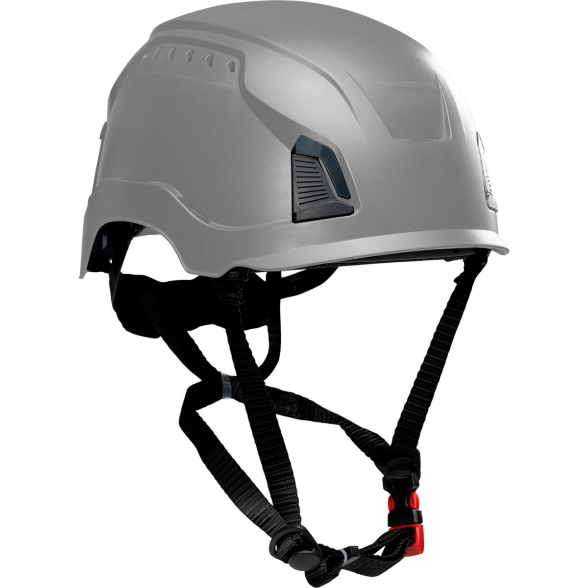 B3186968 Traverse Industrial Climbing Helmet with 4-Point Chin Strap Vented Type 1 - Gray