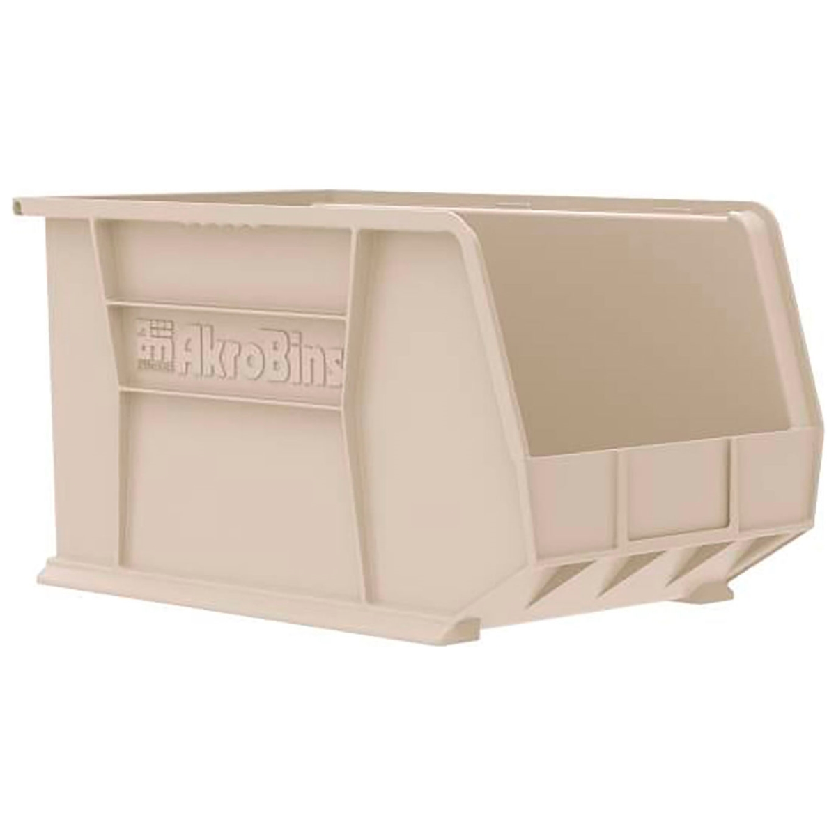 B3775217 AkroBin Plastic Storage Bin, Stone - 18 x 11 x 10 in.
