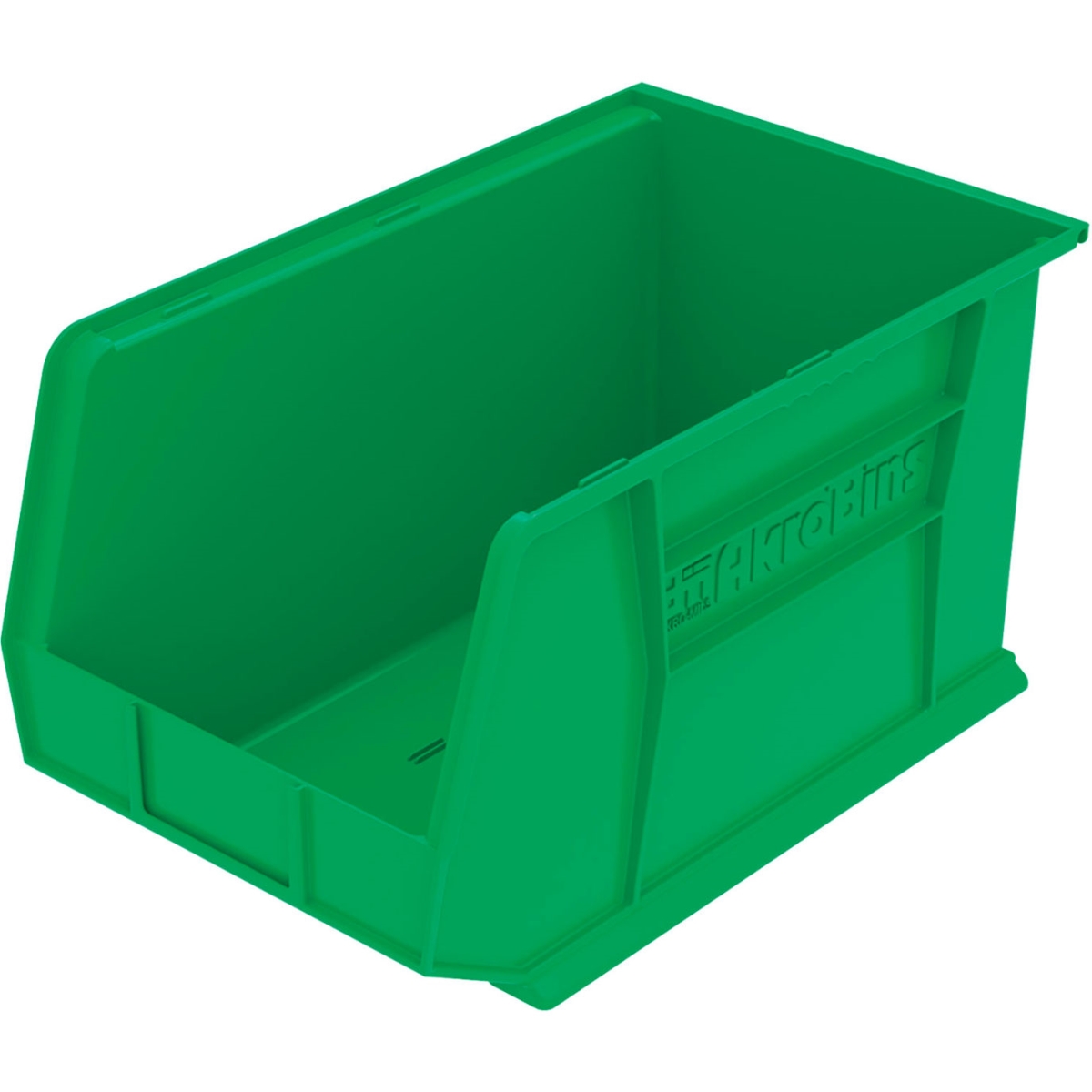 B3775193 Plastic Storage Bin, Green - 18 x 11 x 10 in.