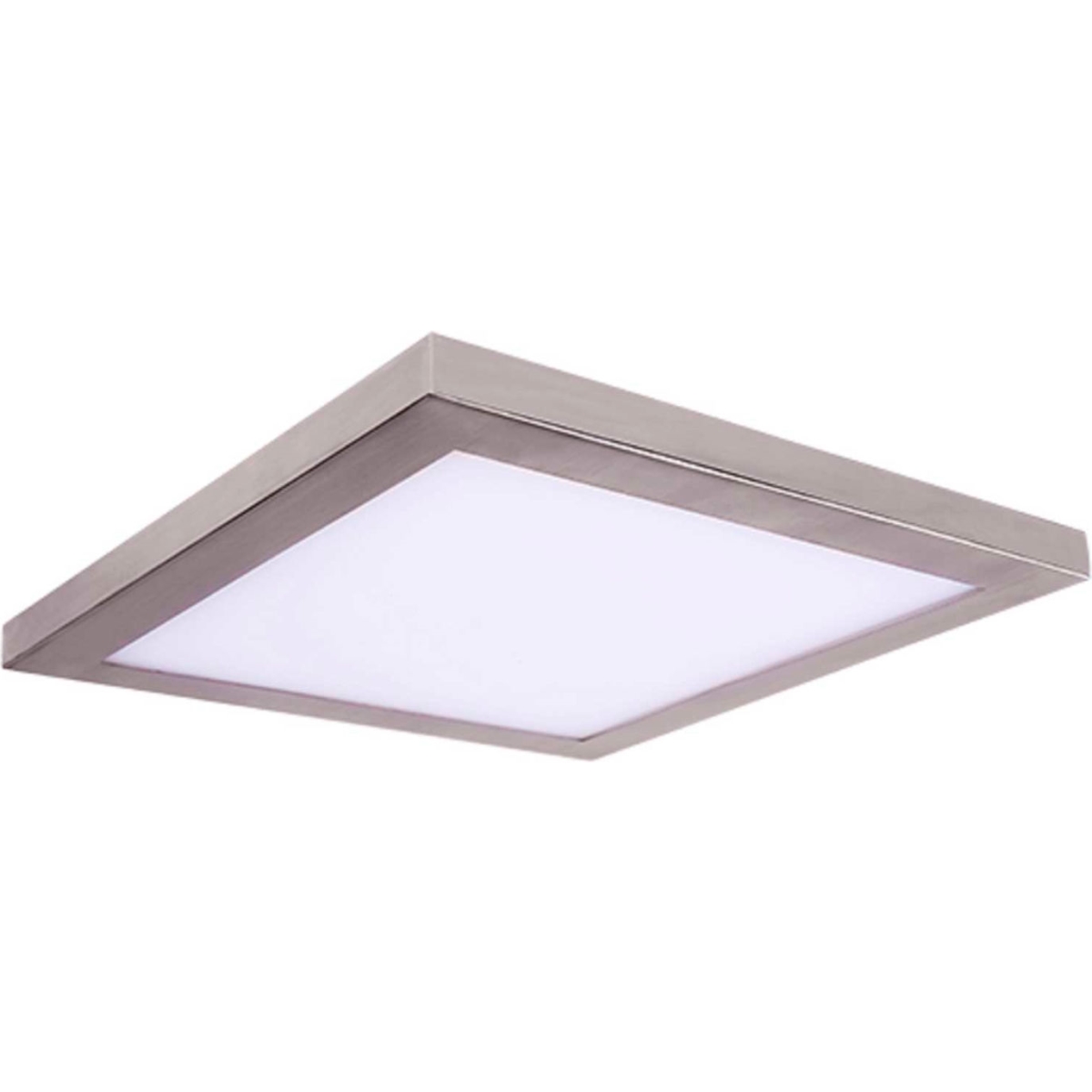 B2679421 10 in. Square Platter LED Flush Mount Light with 30W 120V 3000K, Brush Nickel
