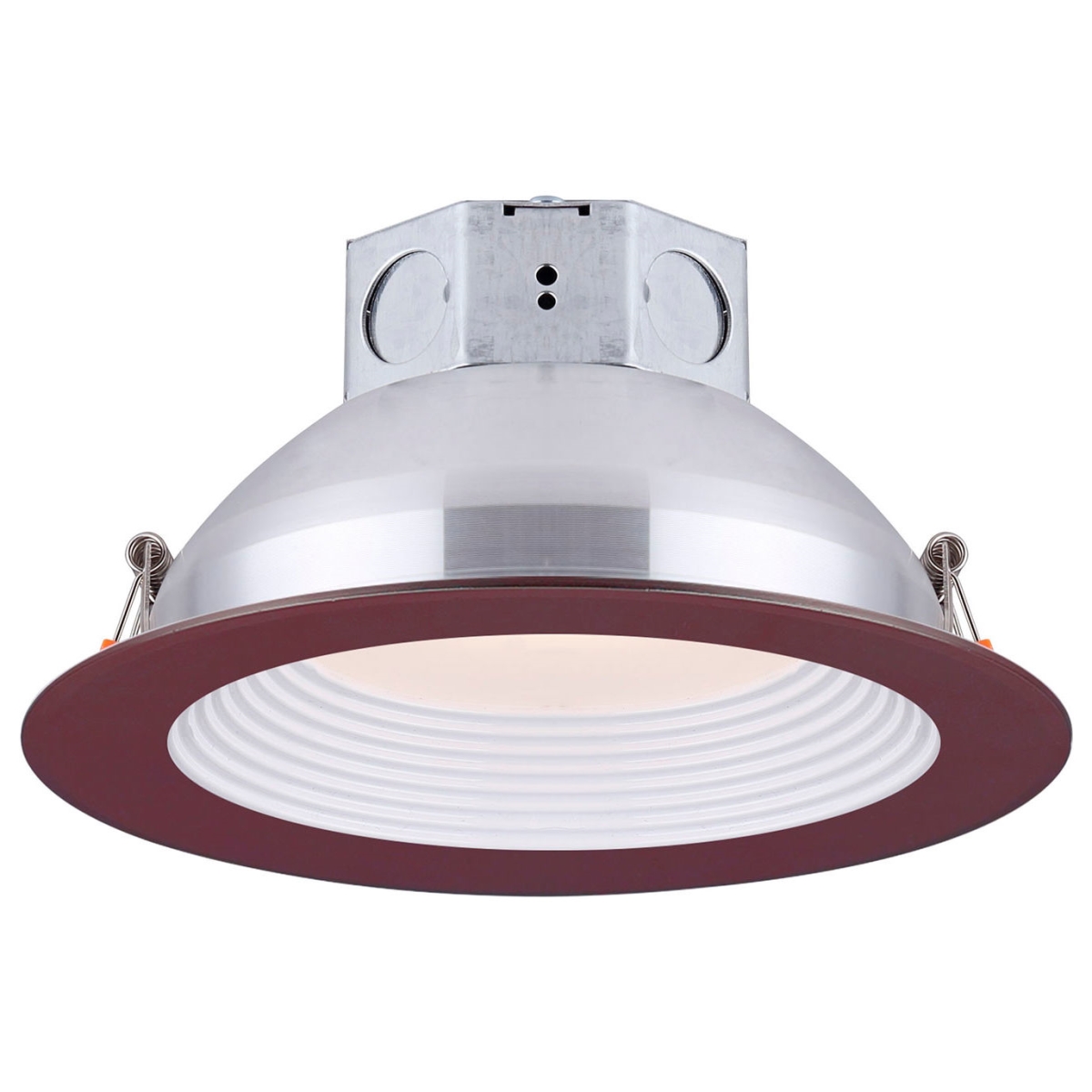 B2679354 6 in. Round LED Baffle Recess Down Light with 14W 120V 3000K, Bronze