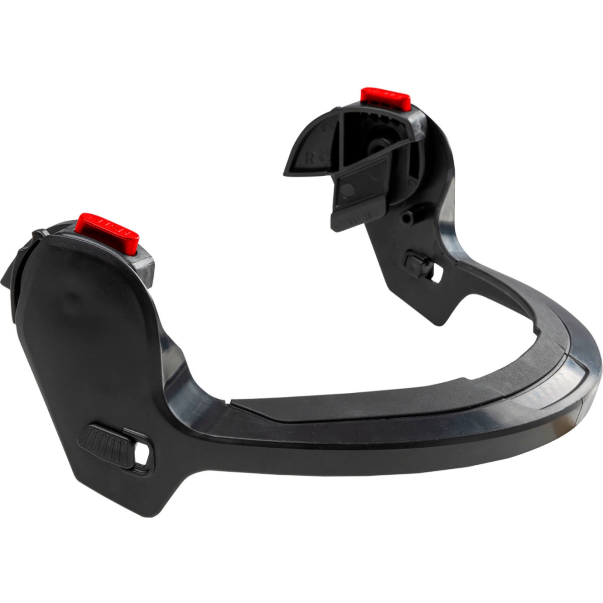 B3186992 Traverse Safety Helmet Face Shield Bracket with Quick Connect Clips, Black - One Size