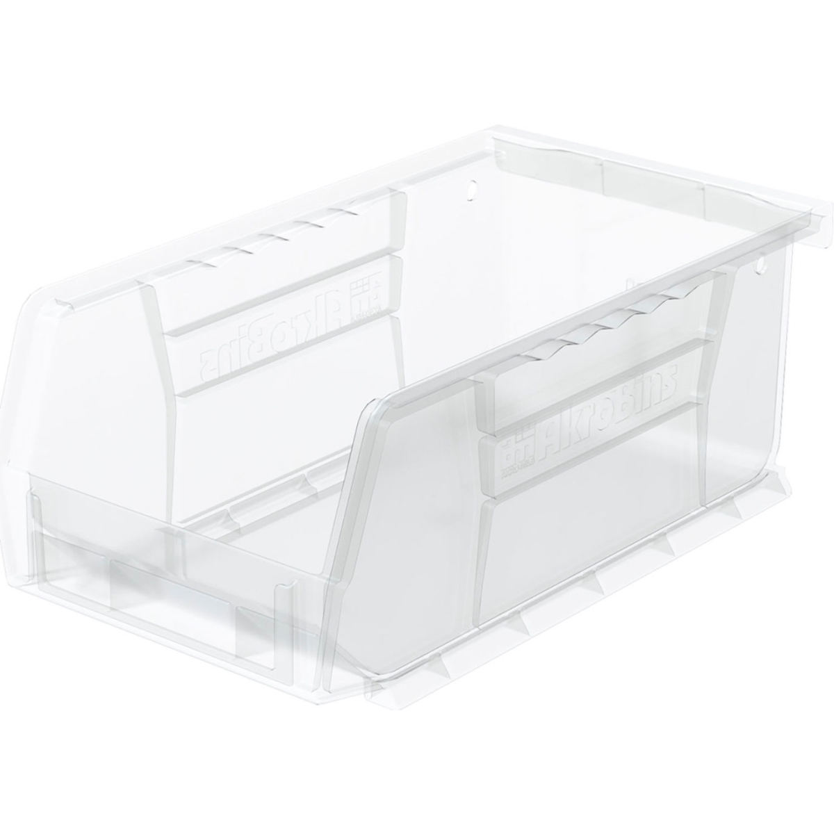B3775240 AkroBin Plastic Storage Bin, Clear - 7.37 x 4.12 x 3 in.
