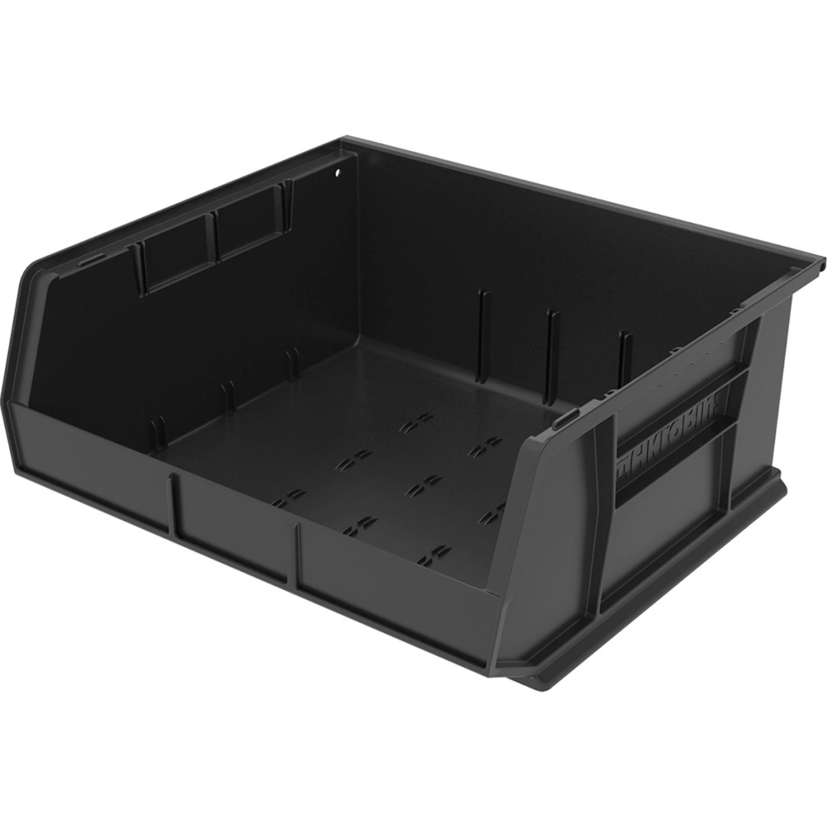 B3775250 AkroBin Plastic Storage Bin, Black - 14.75 x 16.5 x 7 in.