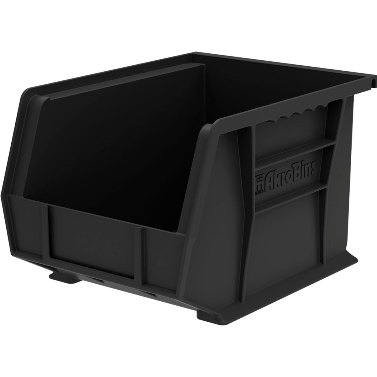 B3775221 AkroBin Plastic Storage Bin, Black - 10.87 x 8.12 x 7 in.