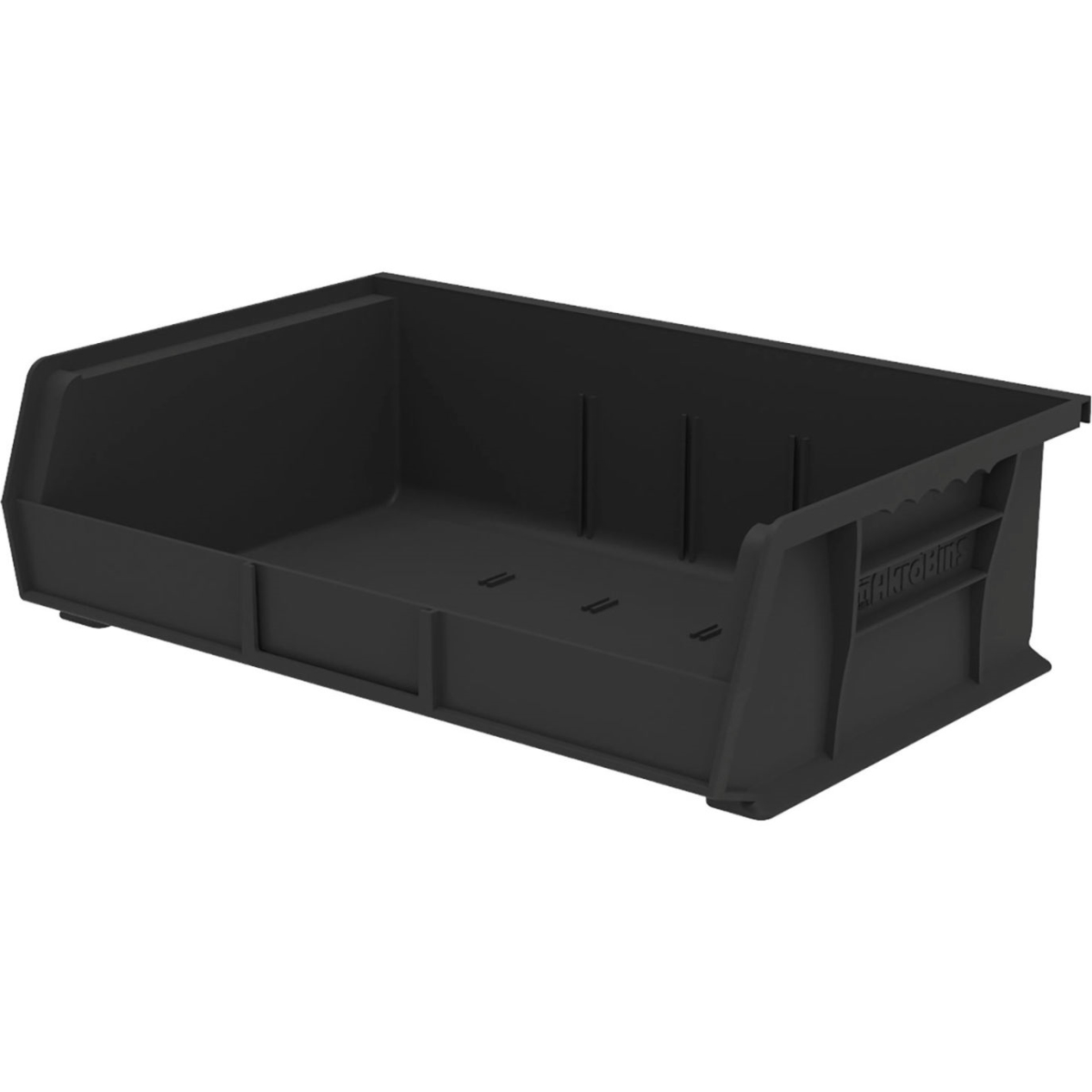 B3775226 AkroBin Plastic Storage Bin, Black - 10.87 x 16.5 x 5 in.