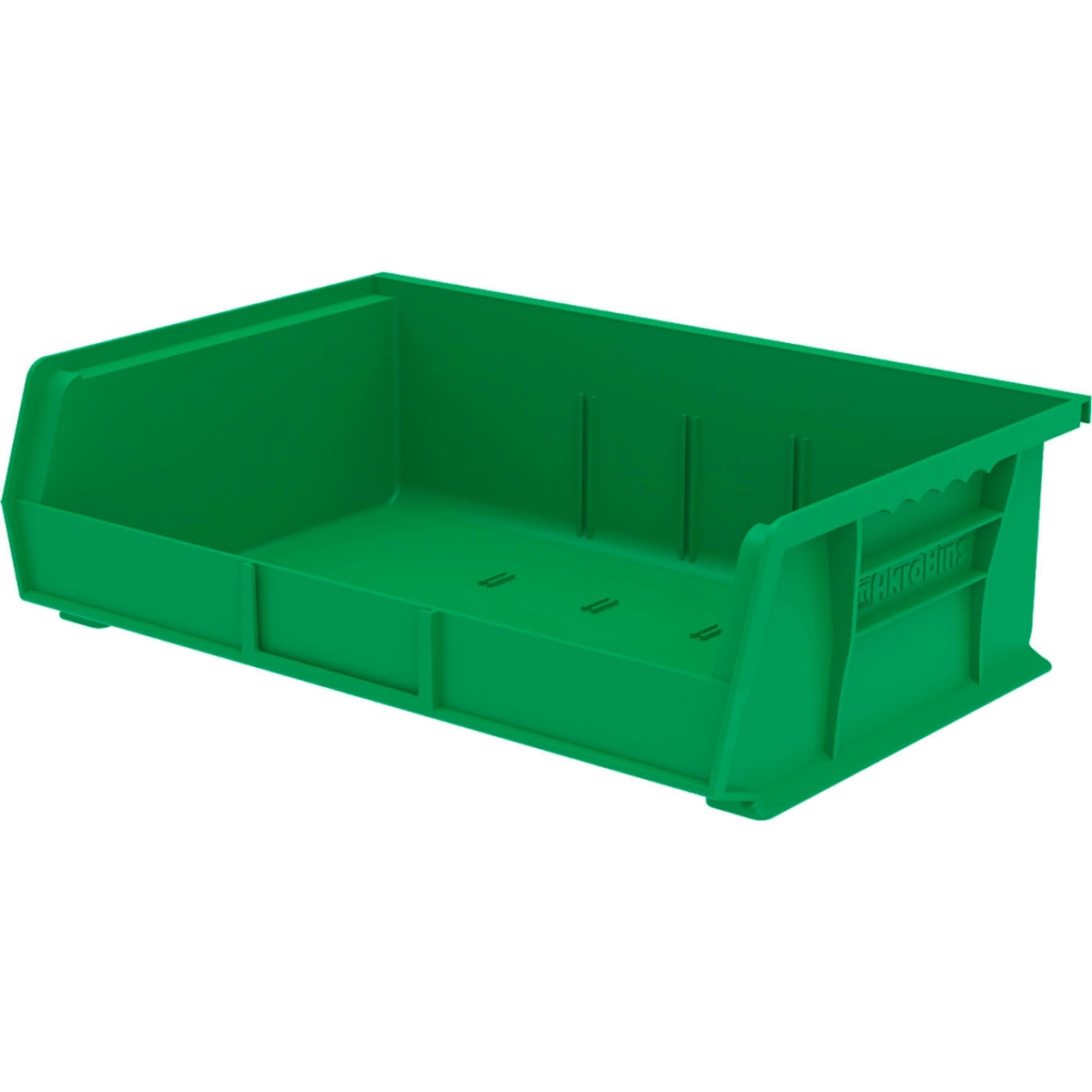 B3775227 AkroBin Plastic Storage Bin, Green - 10.87 x 16.5 x 5 in.