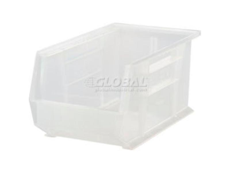 1269900 Plastic Hang & Stack Bin, Clear - 13.62 x 8.5 x 6 in.