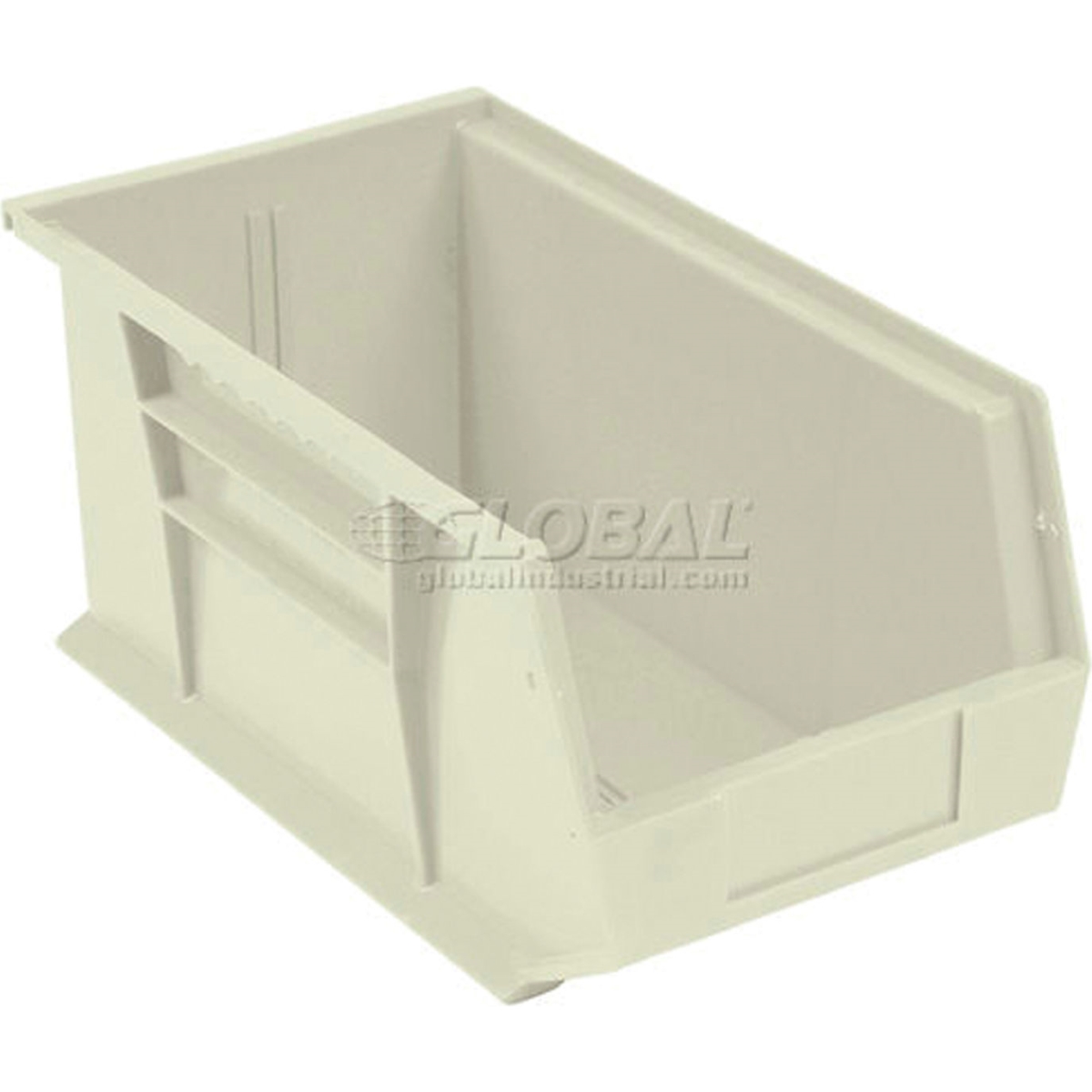 4270922 Plastic Hang & Stack Bin, Ivory - 18 x 8.25 x 9 in.