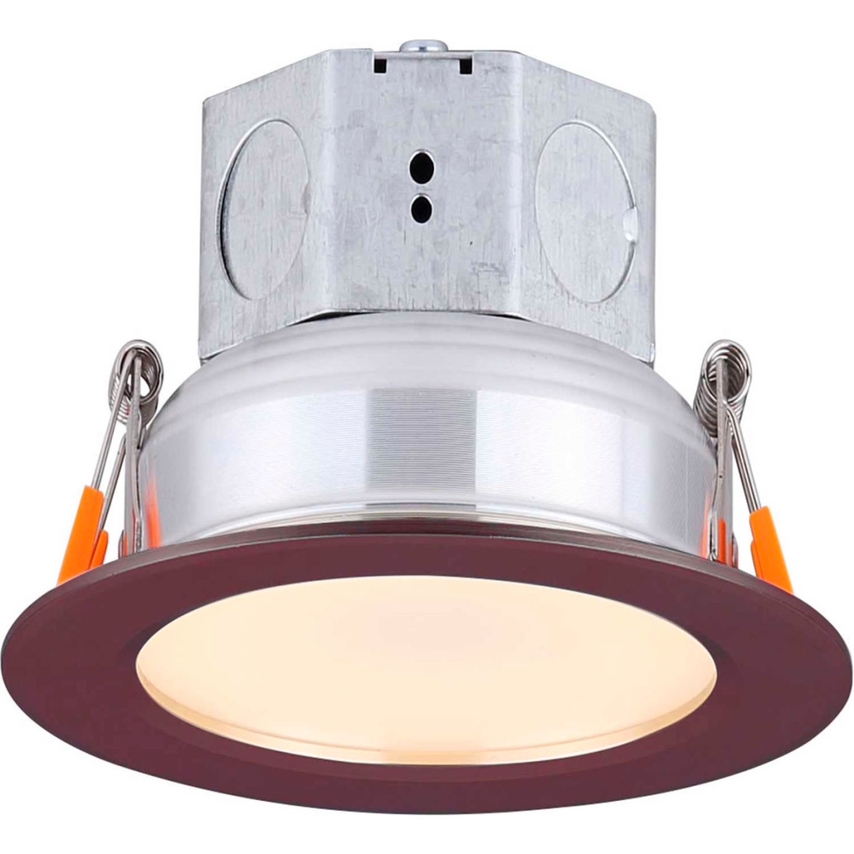 B2679385 4 in. Round LED Veloce Recess Down Light with 10W 120V 3000K, Bronze