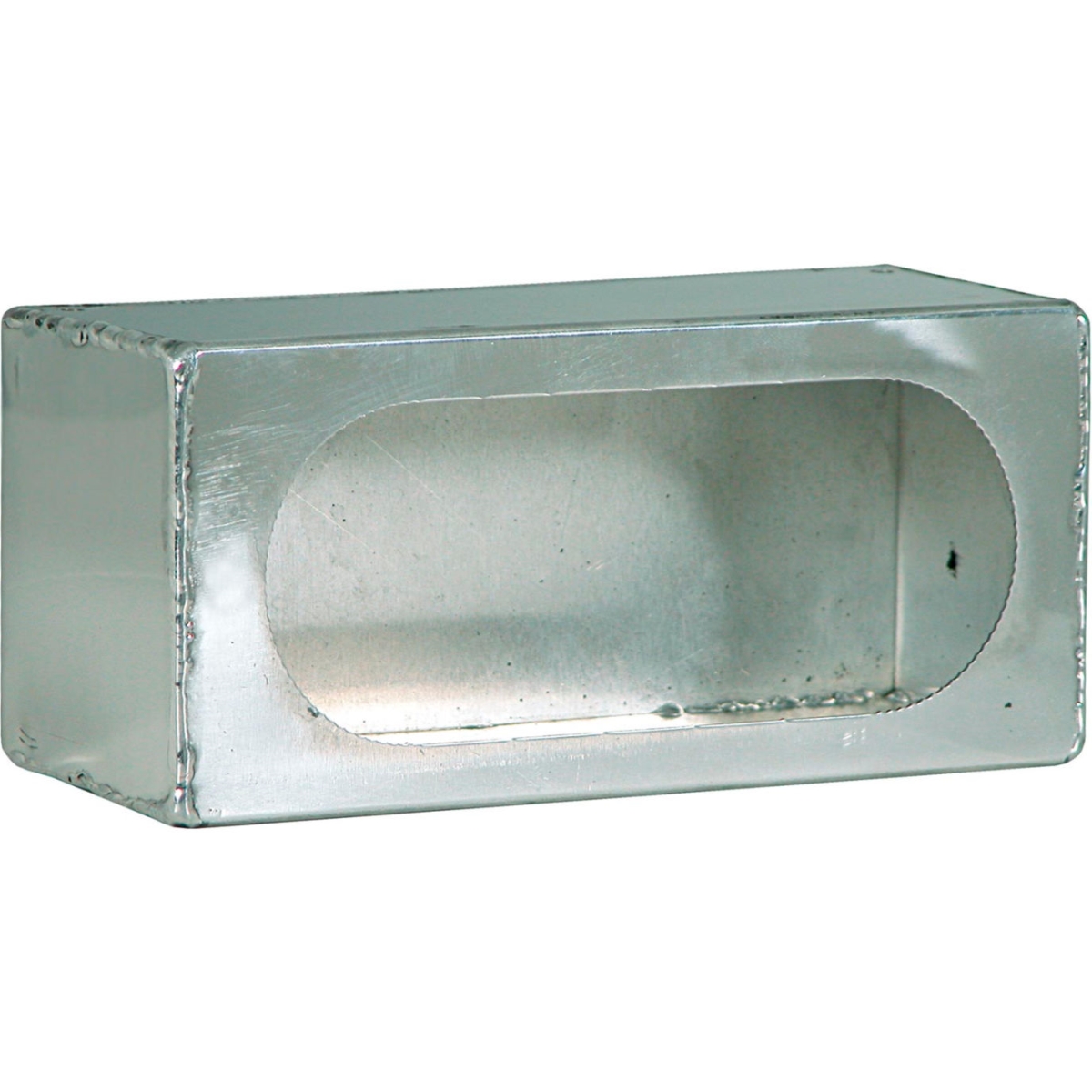 B545880 Single Oval Smooth Aluminum Light Cabinet - Pack of 2