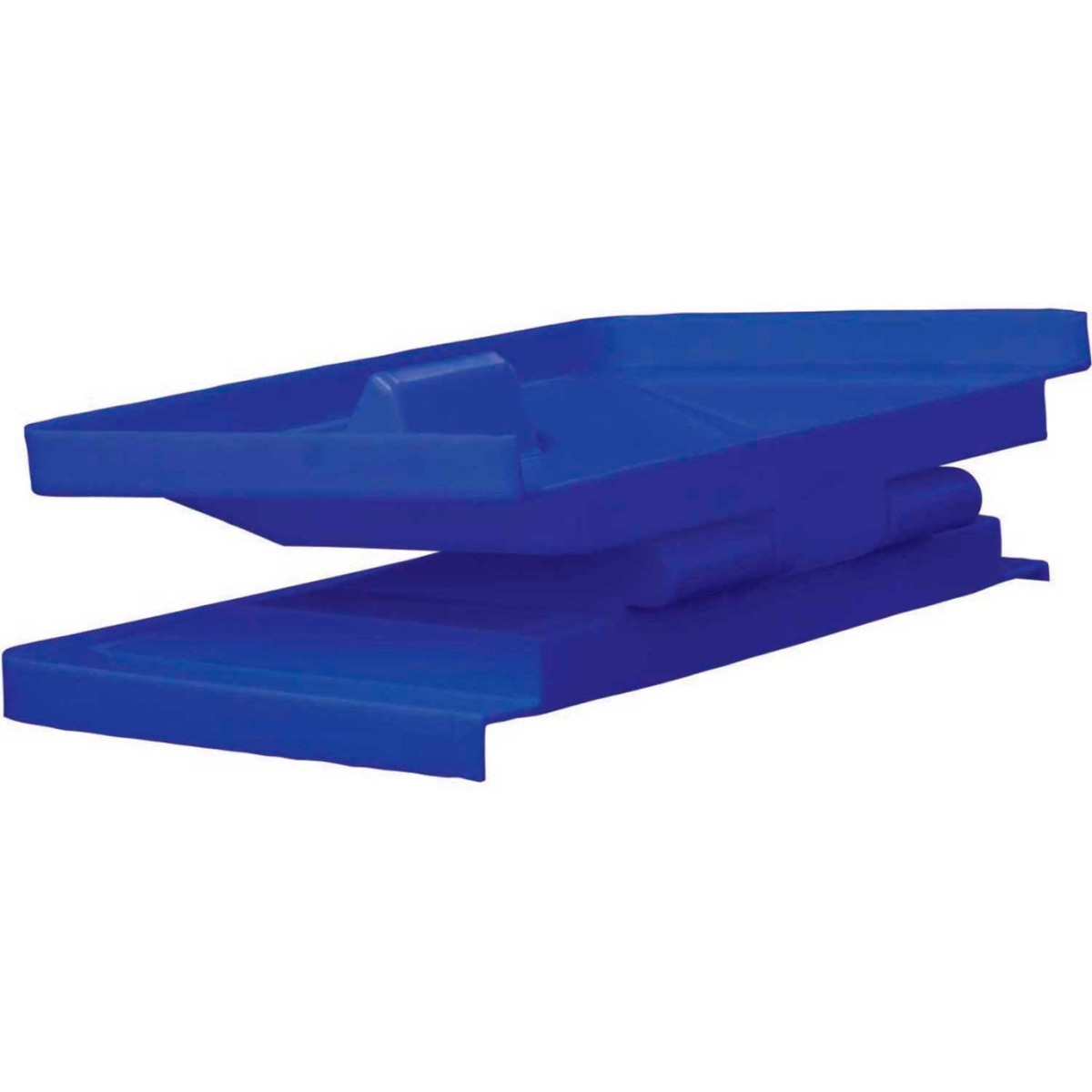 B2214204 Poly Hinged Lid for 10 Bushel Truck, Blue