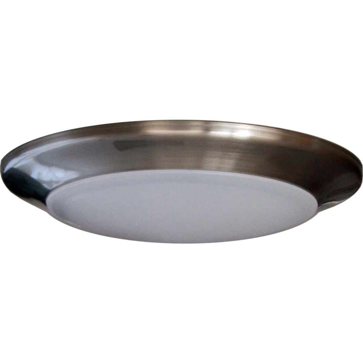 B1646513 6 in. Dimmable LED Can Disk Light with 15W 3000 CCT 1095 Lumen 82 CRI, Nickel