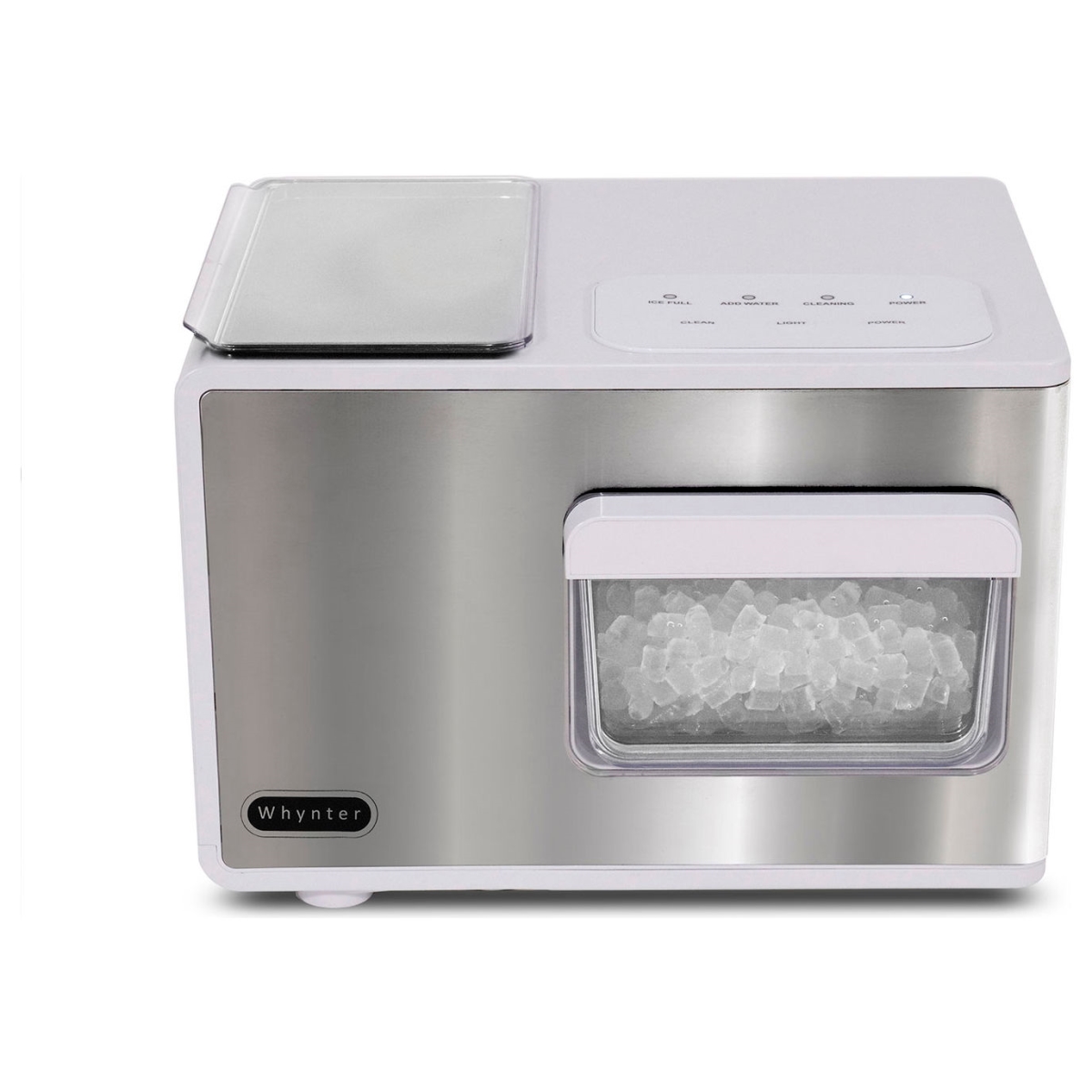 Whynter B3250881 Countertop Nugget Ice Maker with Water Cooled & 40 lbs Production per 24 Hrs, Silver