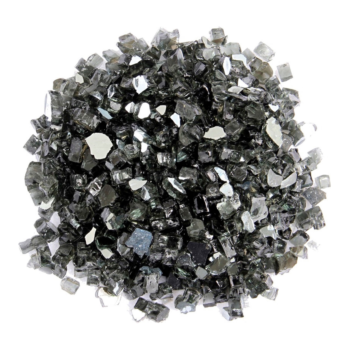 B3250243 10 lbs Reflective Fire Glass - Black