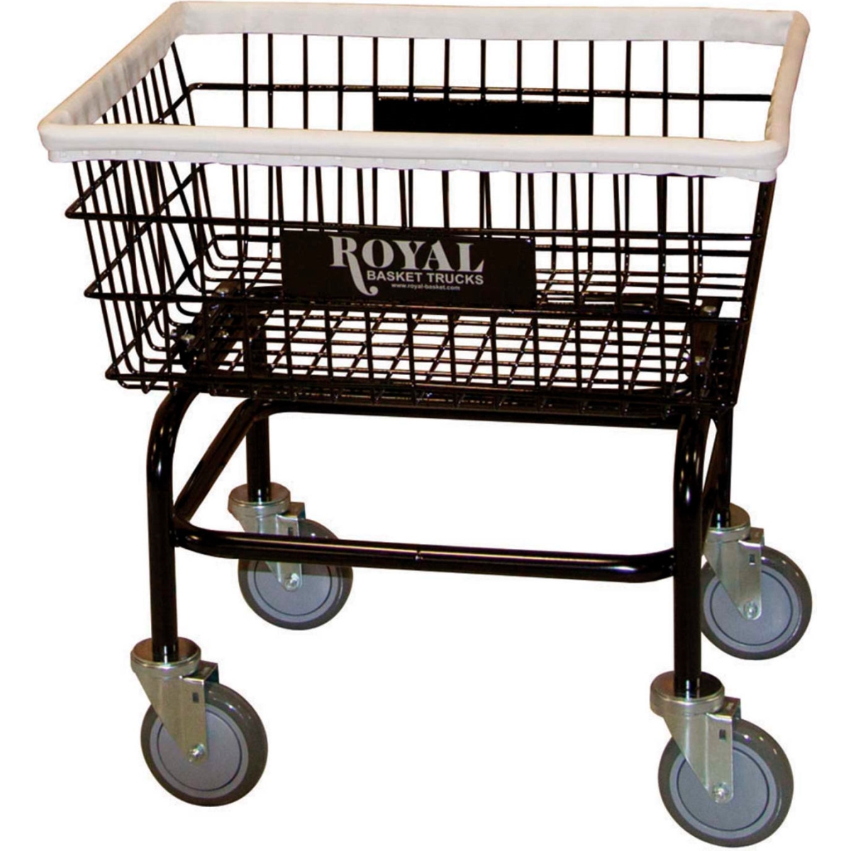 B2238125 Black Small Wire Laundry Cart - No Hanger
