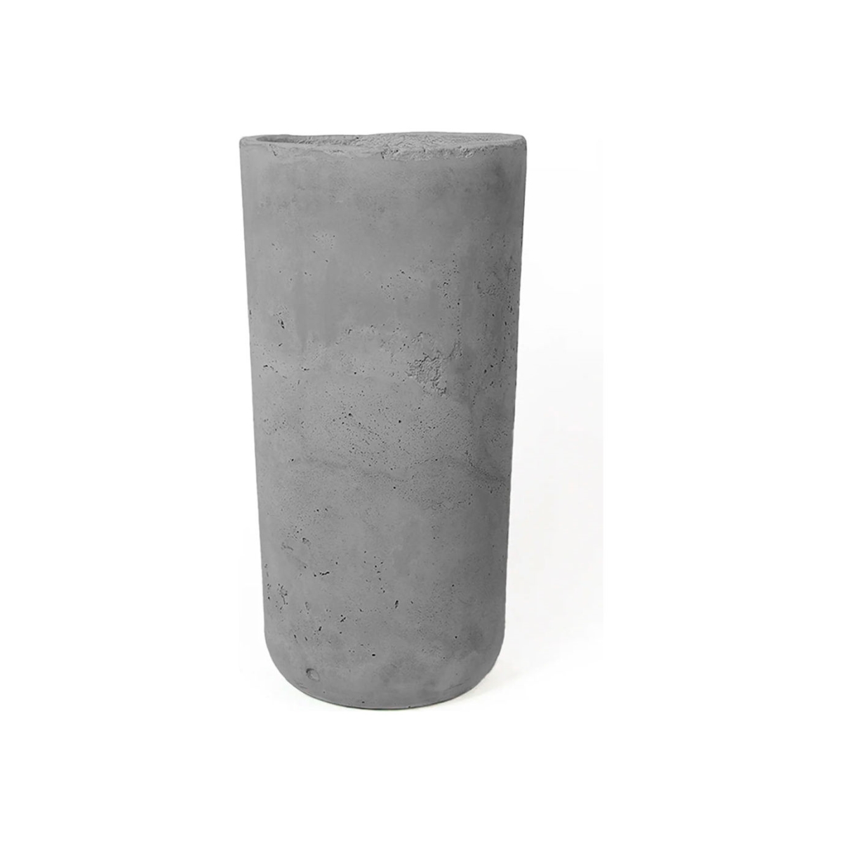 B3252083 Aster Indoor & Outdoor Round Pot Planter, Stone - 10 in. Dia. x 20 in.