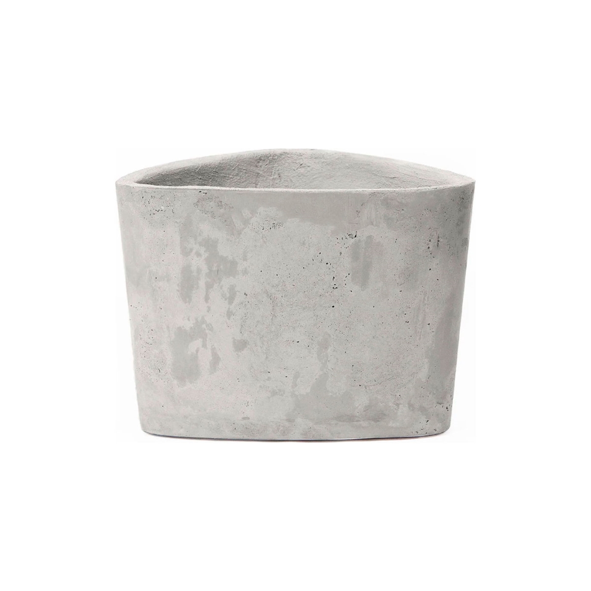 B3251938 Hawthorne Indoor & Outdoor Triangular Pot Planter, Platinum - 19 x 18.5 x 14.25 in.
