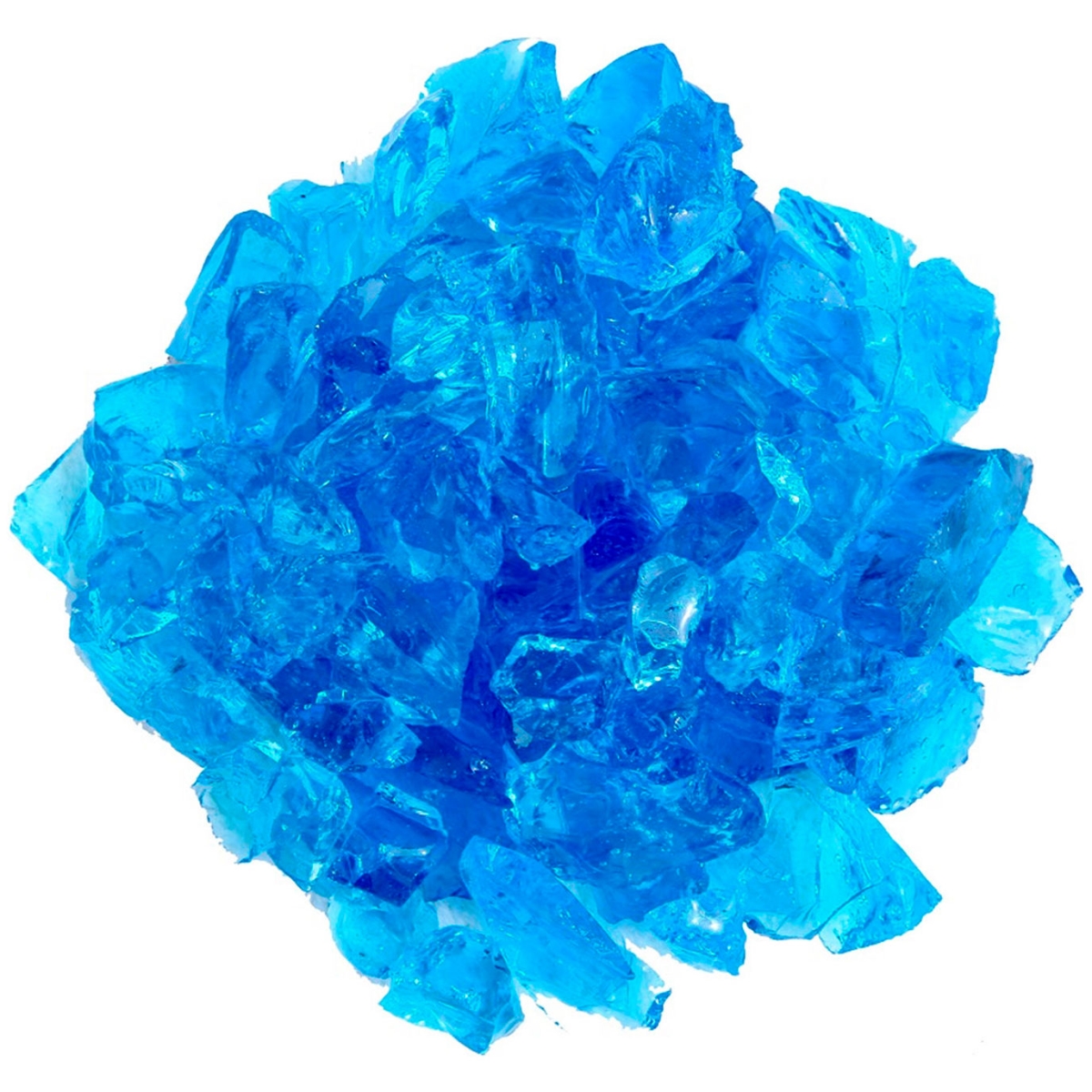 B3250254 10 lbs Recycled Fire Glass - Turquoise