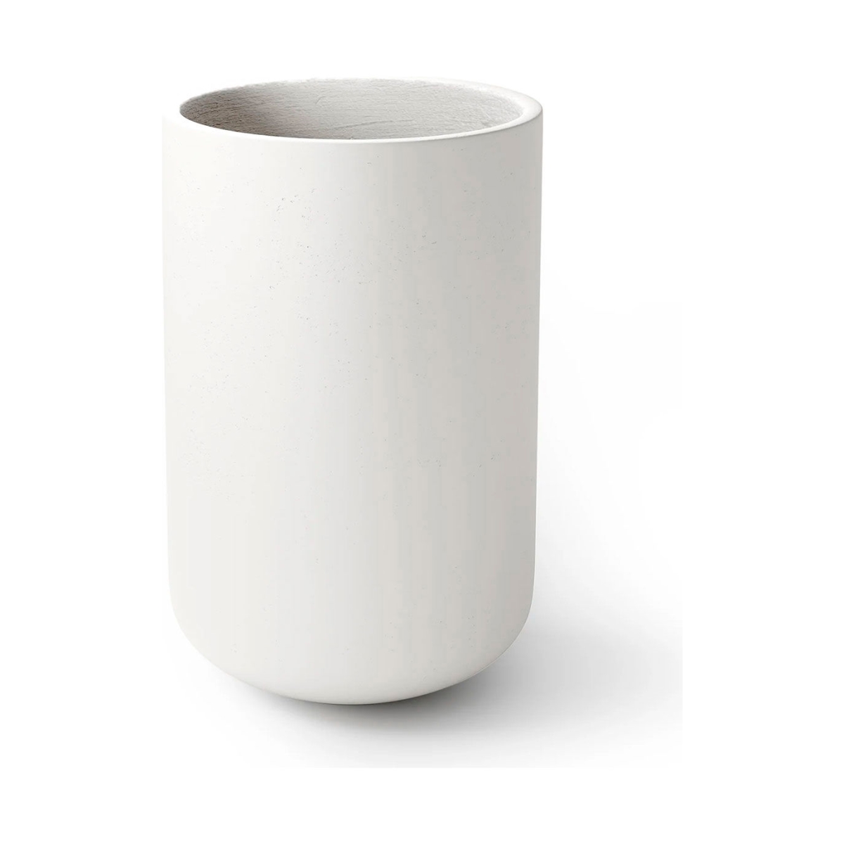 B3251917 Juniper Indoor & Outdoor Round Pot Planter, Platinum - 12 in. Dia. x 15 in.