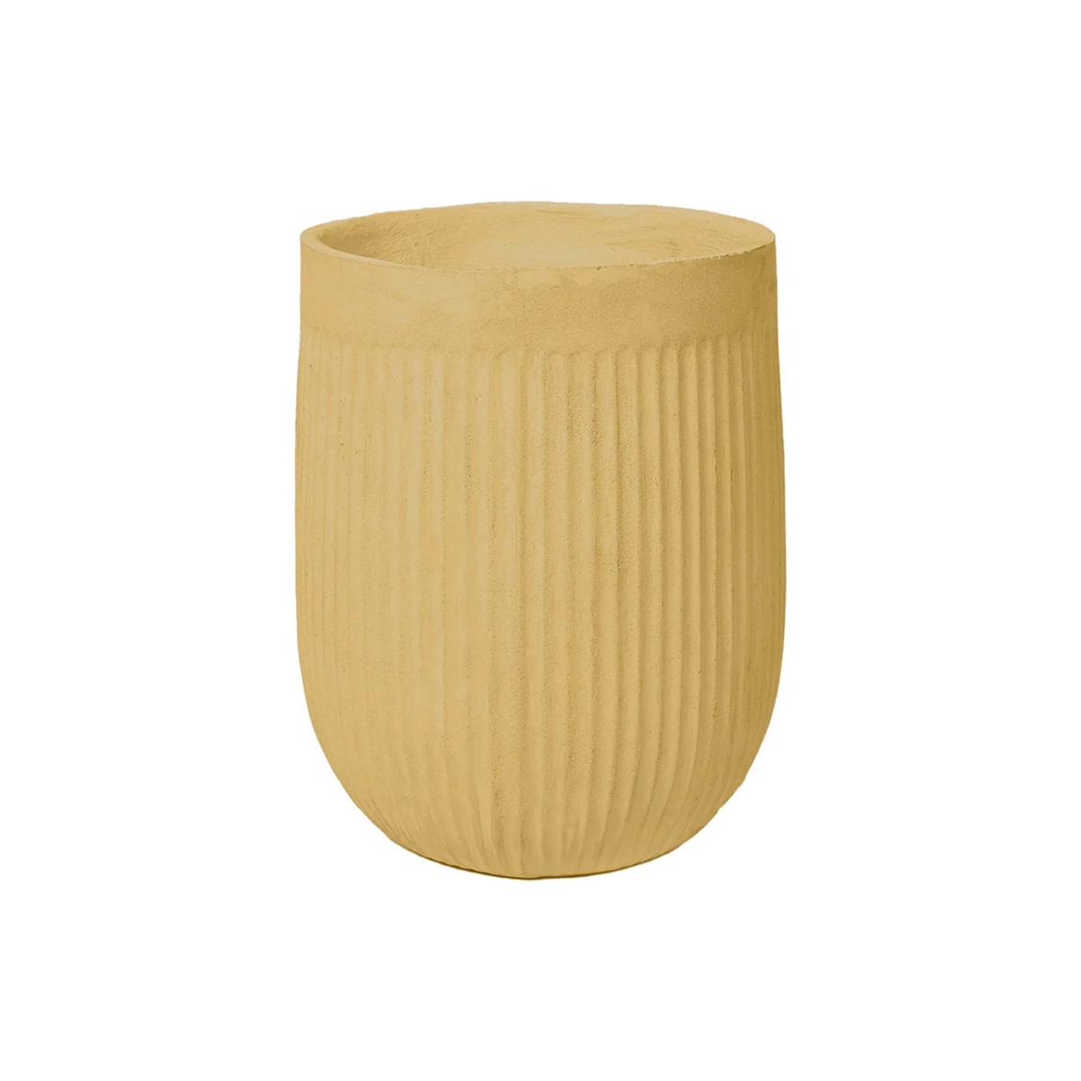 B3252054 Azalea Indoor & Outdoor Round Pot Planter, Stone - 15 in. Dia. x 20.5 in.