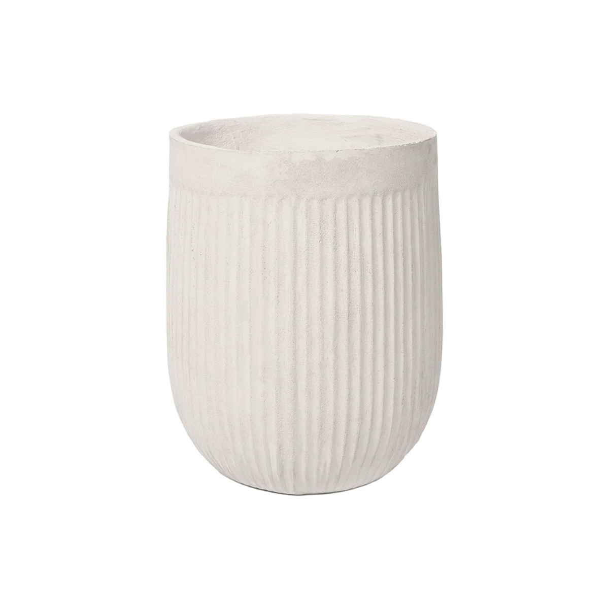 B3252052 Azalea Indoor & Outdoor Round Pot Planter, Platinum - 15 in. Dia. x 20.5 in.