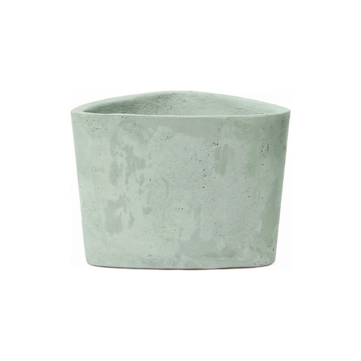 B3251845 Hawthorne Indoor & Outdoor Triangular Pot Planter, Pistachio - 16 x 15.75 x 12 in.
