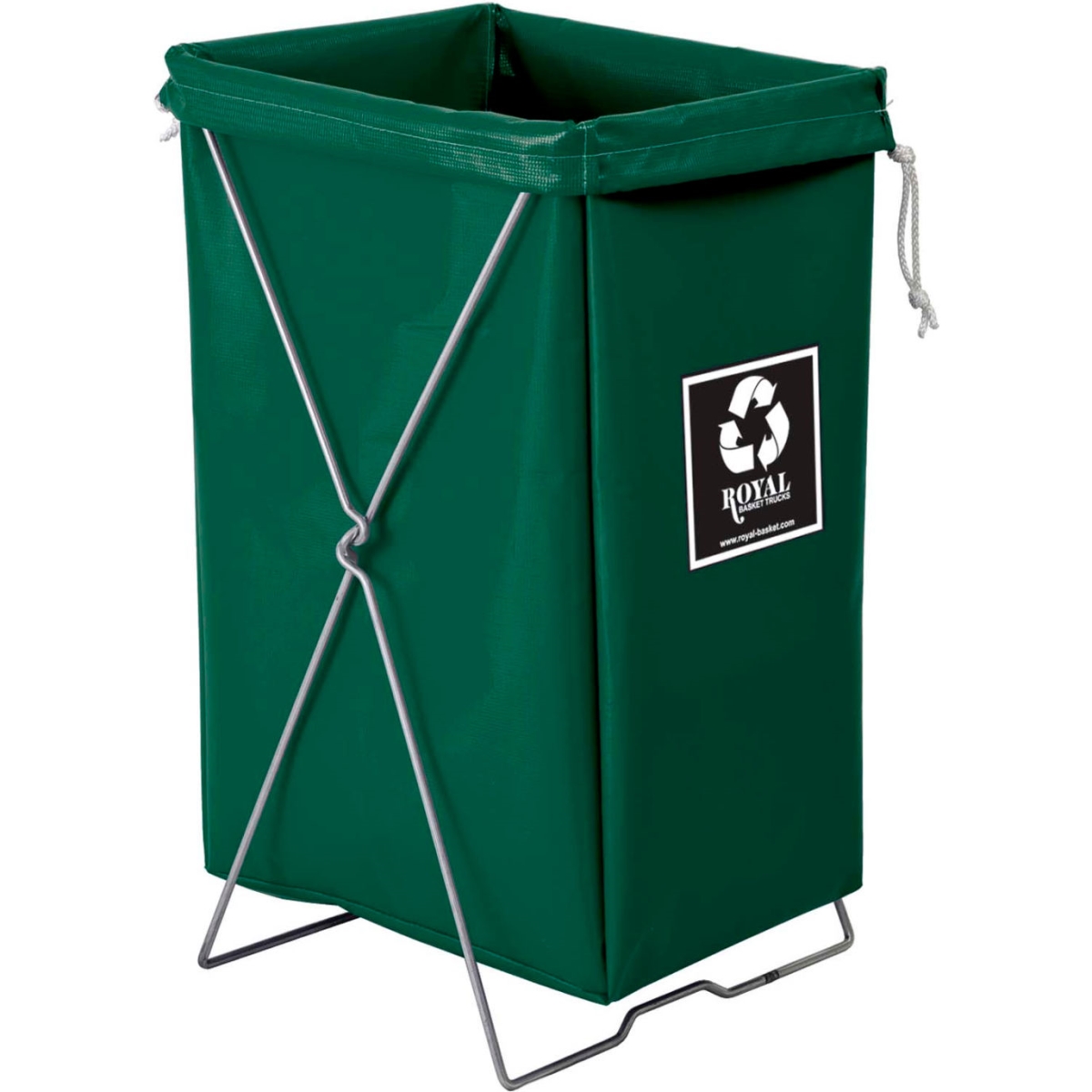 4519712 Vinyl Laundry Bag with Stand, Green