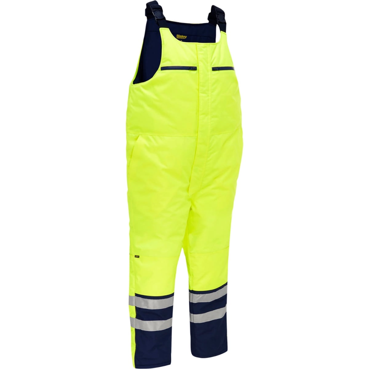 B3186313 Mens Bisley Extreme Cold Bib Overall, Yellow - 4XL