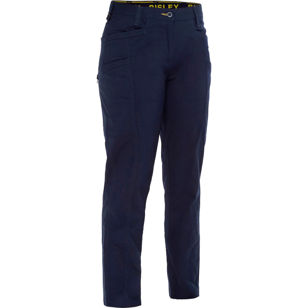 B3186572 Womens Bisley Stretch Ripstop Vented X-Airflow Work Pants, Navy - Size 12R