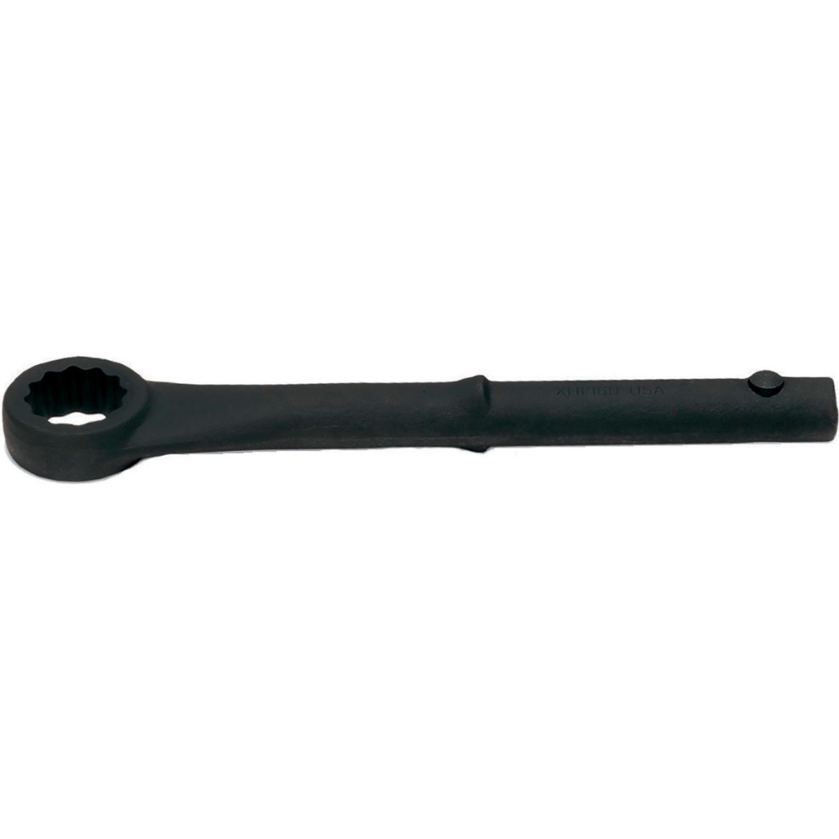 B3193154 Straight Box End Tubular Handle Wrench with 12-Points & 1.62 in. Opening - Black