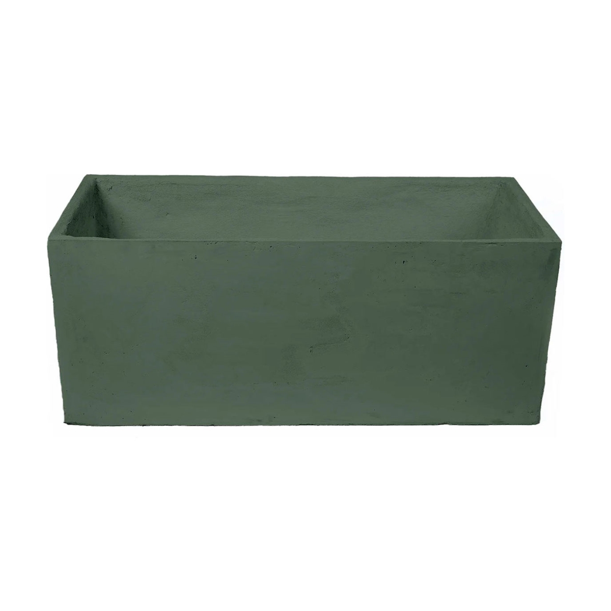B3251915 Sequoia Indoor & Outdoor Rectangular Pot Planter, Turquoise - 39.62 x 16.37 x 16.5 in.