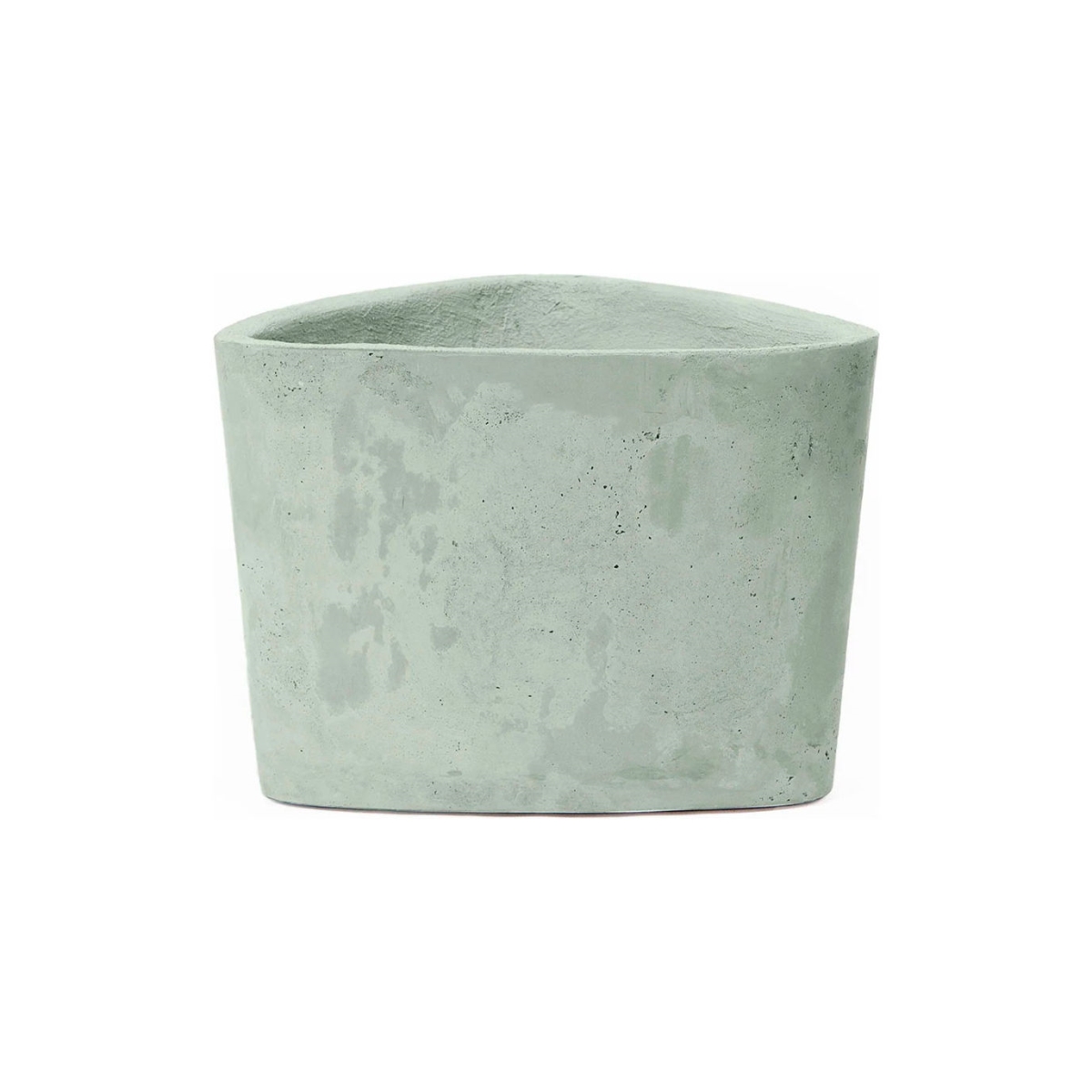 B3251920 Hawthorne Indoor & Outdoor Triangular Pot Planter, Pistachio - 19 x 18.5 x 14.25 in.