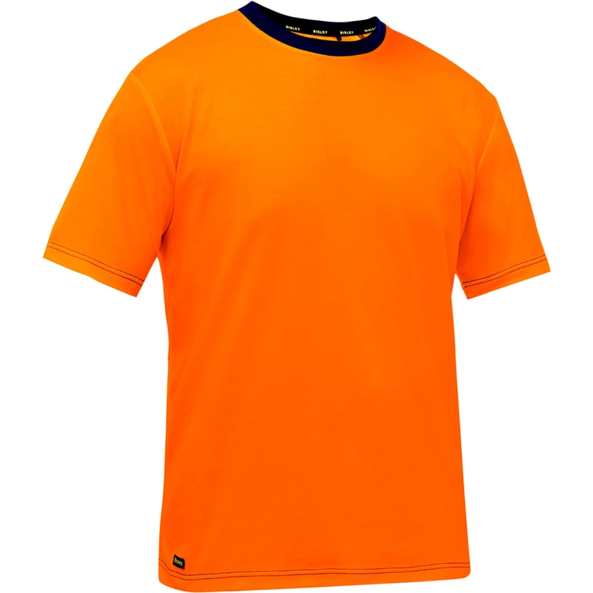 B3186146 Mens Bisley Non-ANSI Short Sleeve T-Shirt, Hi-Vis Orange - Small